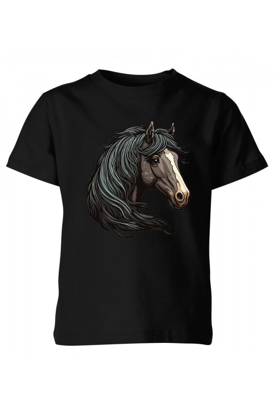 Koszulka dziecięca Piękny Kary Koń