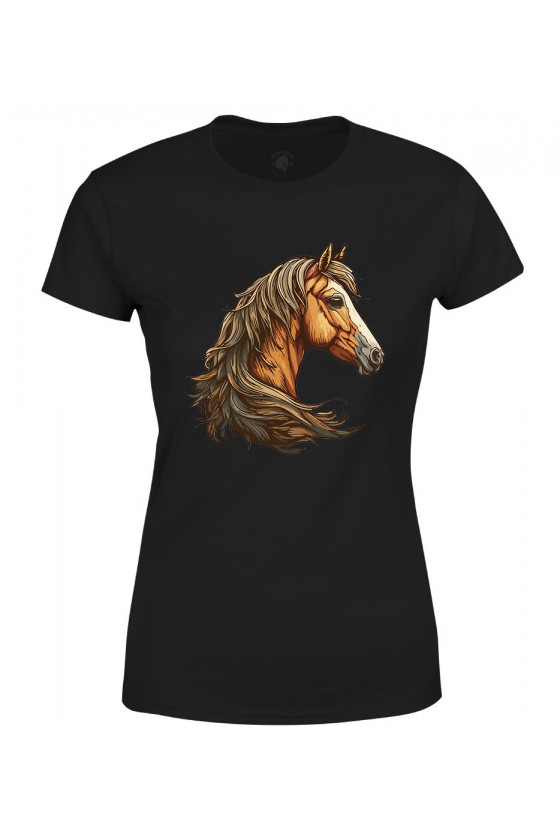 Koszulka damska Piękny Gniady Koń