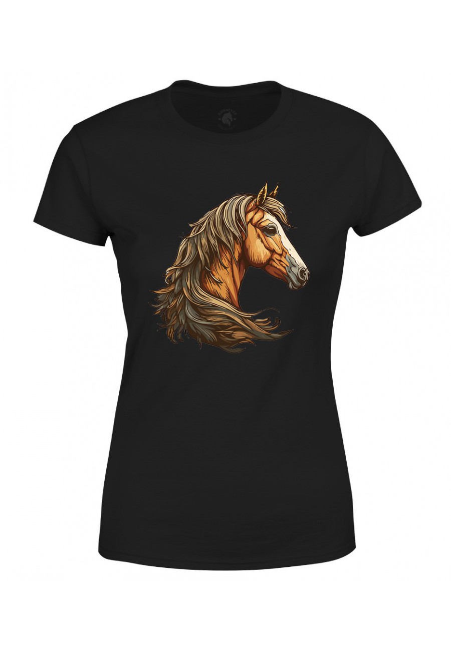 Koszulka damska Piękny Gniady Koń