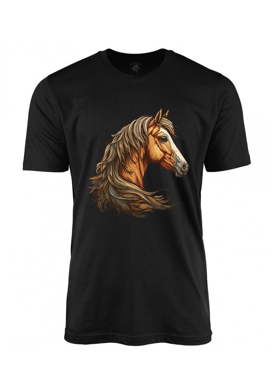 Koszulka męska Piękny Gniady Koń