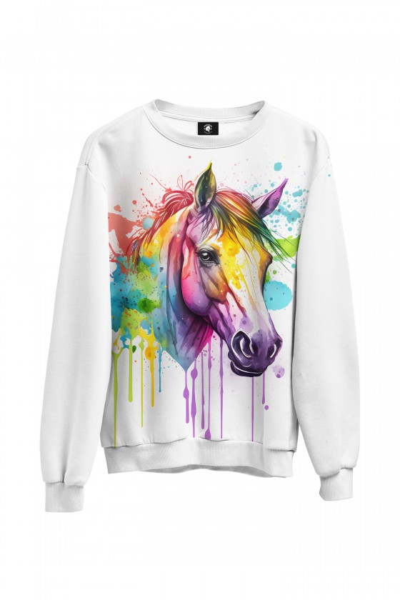 Bluza bawełniana klasyczna Kolorowy Koń