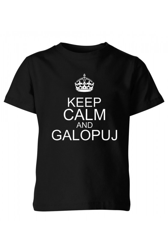 Koszulka dziecięca Keep calm and galopuj
