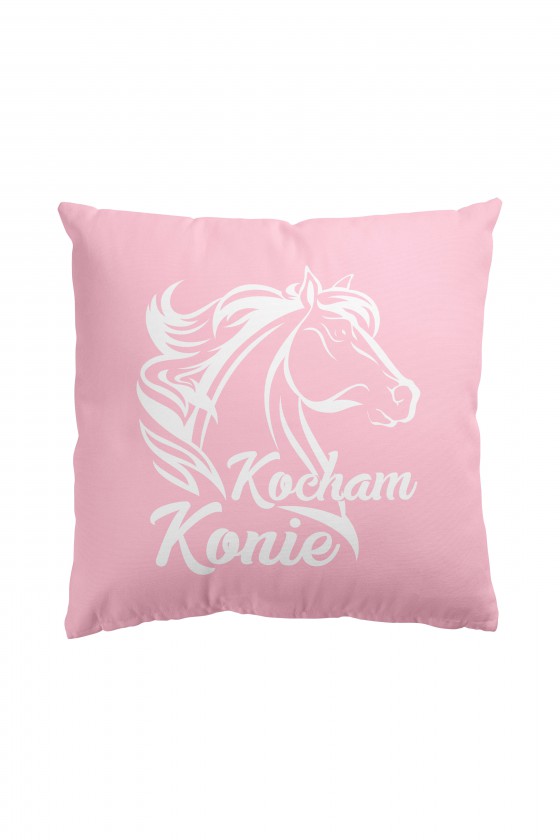 Poduszka Premium Kocham Konie (różowa)