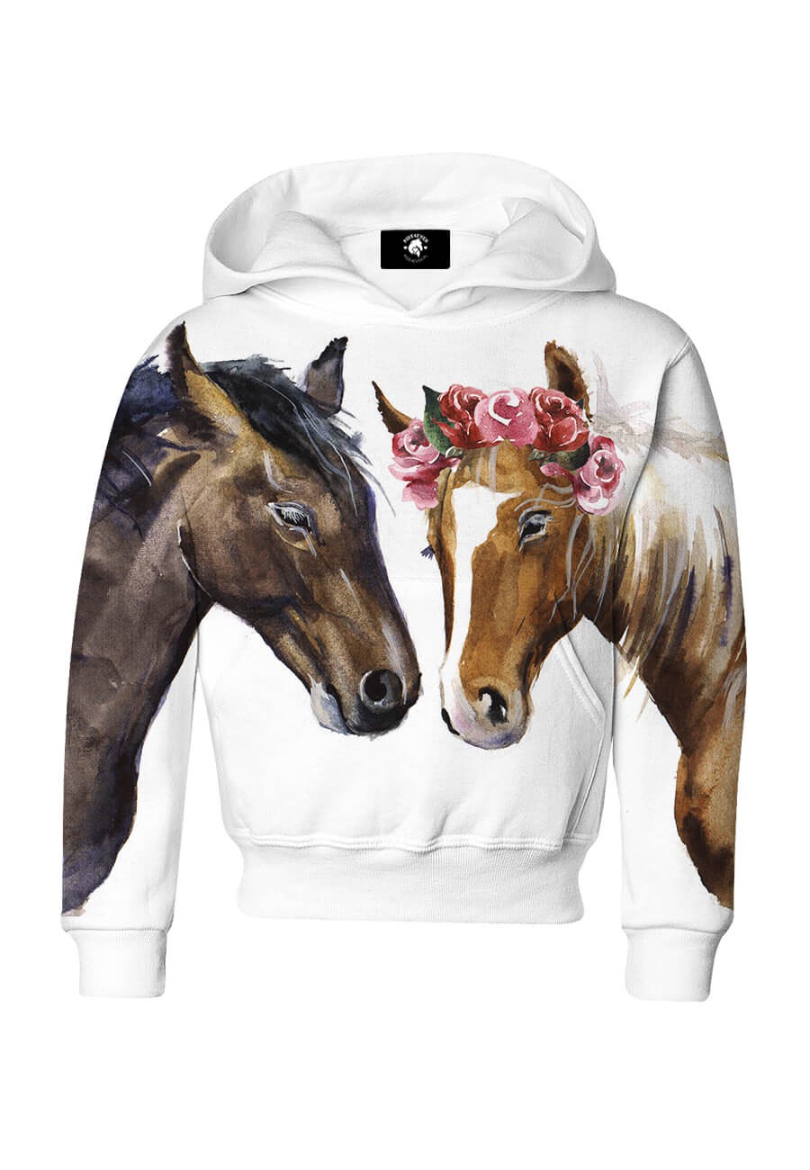 Bluza dziecięca bawełniana Dwa piękne konie