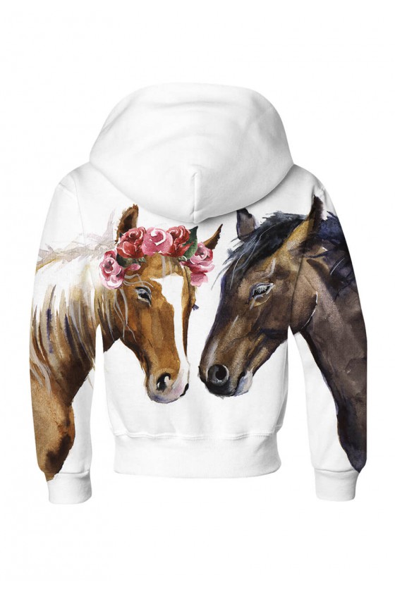 Bluza dziecięca bawełniana Dwa piękne konie