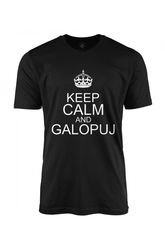 Koszulka męska Keep calm and galopuj
