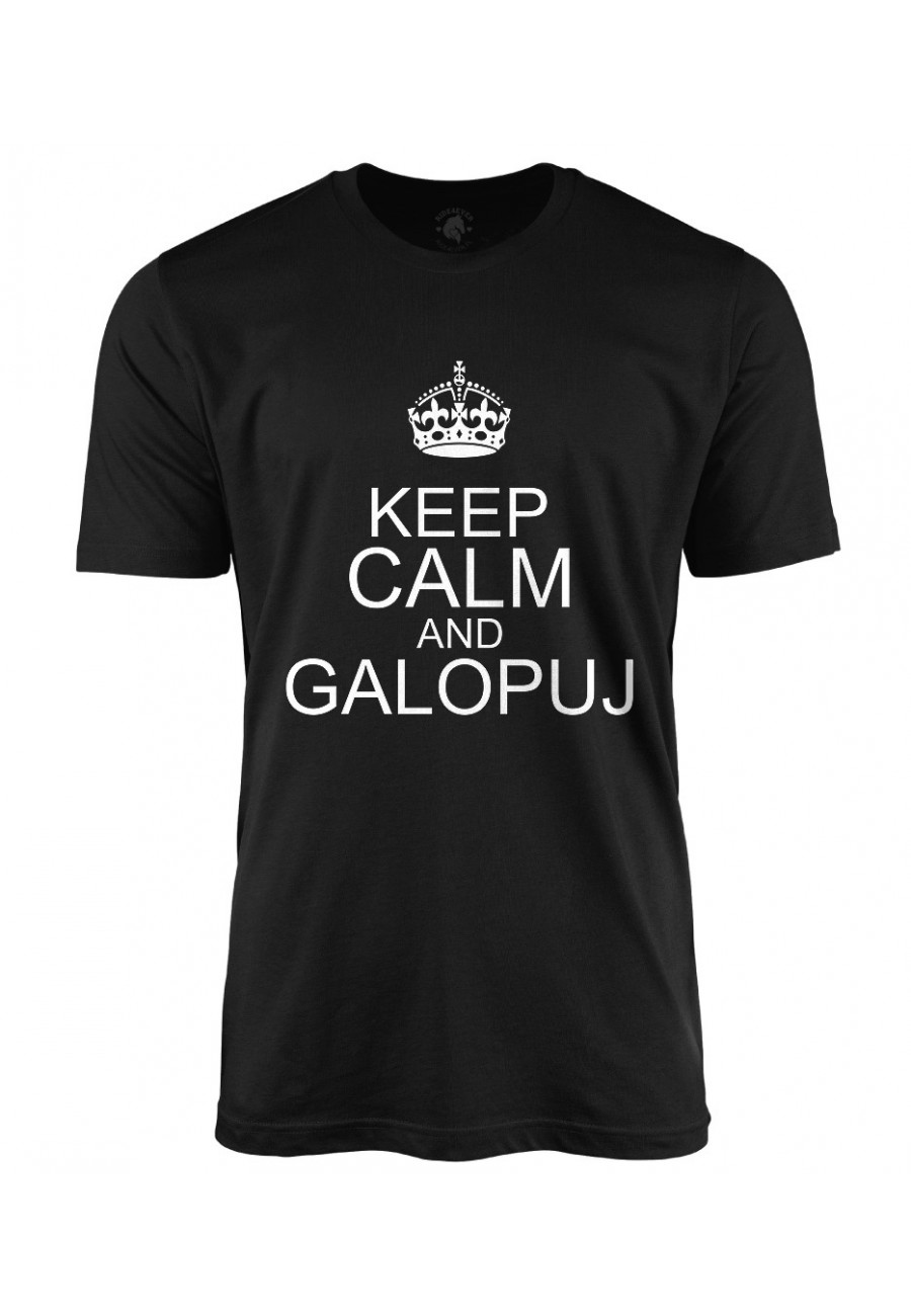 Koszulka męska Keep calm and galopuj