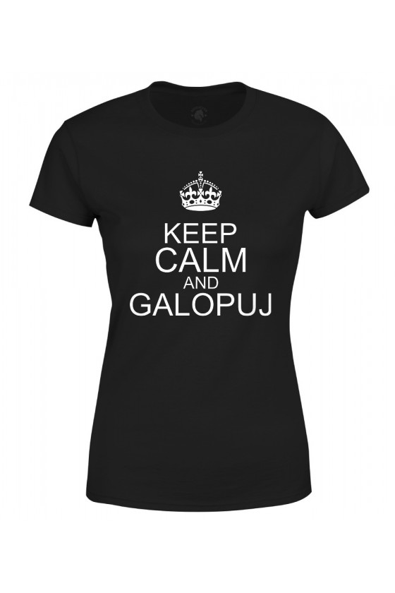 Koszulka damska Keep calm and galopuj