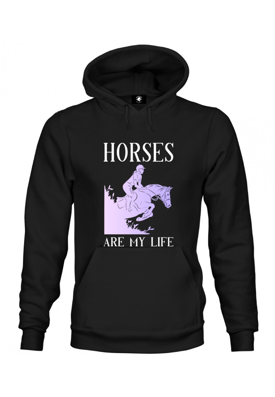 Bluza z kapturem Horses Are My Life