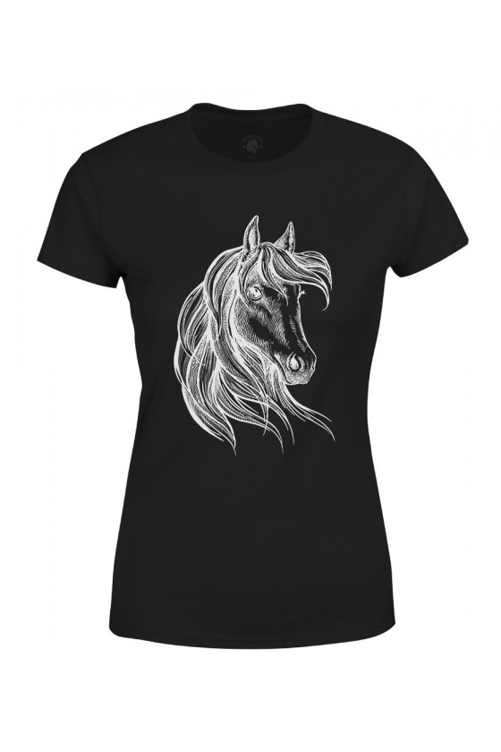 Koszulka damska Rysunek Konia