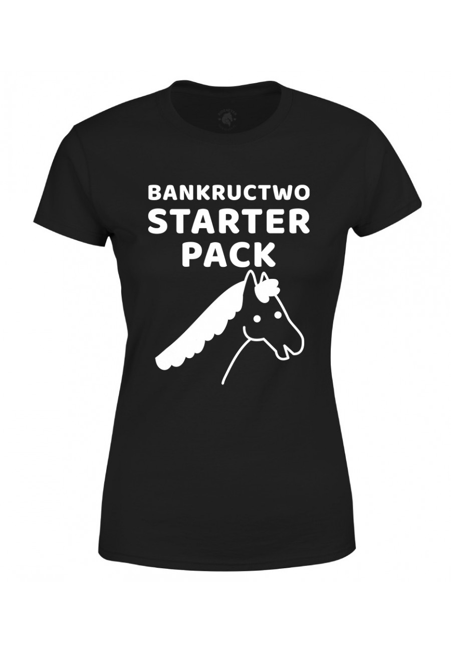 Koszulka damska Bankructwo Starter Pack - Koń