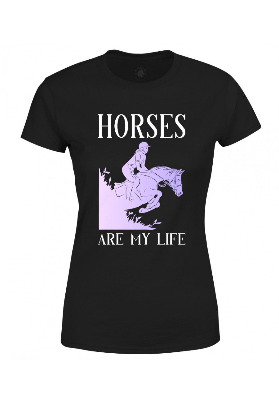Koszulka damska Horses Are My Life