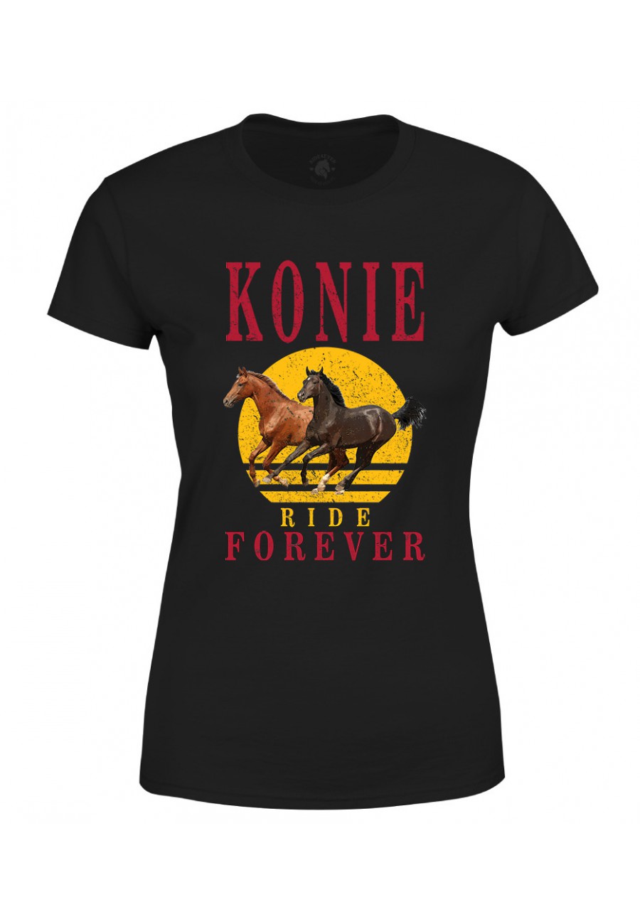 Koszulka damska Konie Ride Forever